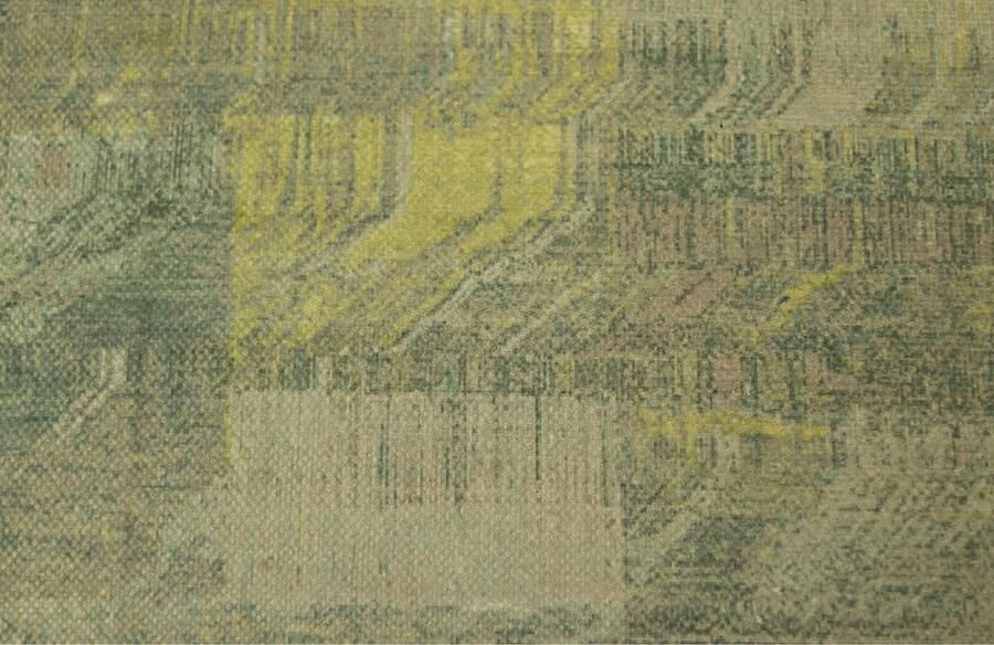 HSM Collection Vloerkleed Graphic 120x180 Blauw geel roze groen Polyester