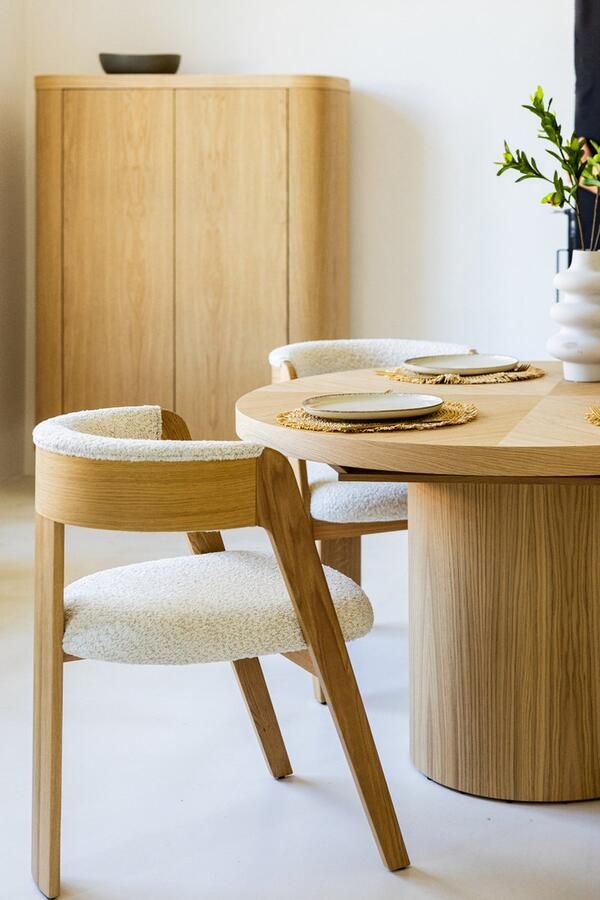 HSM Collection -Wandkast Dune 2 Deur-120x50x160-Naturel-Eiken