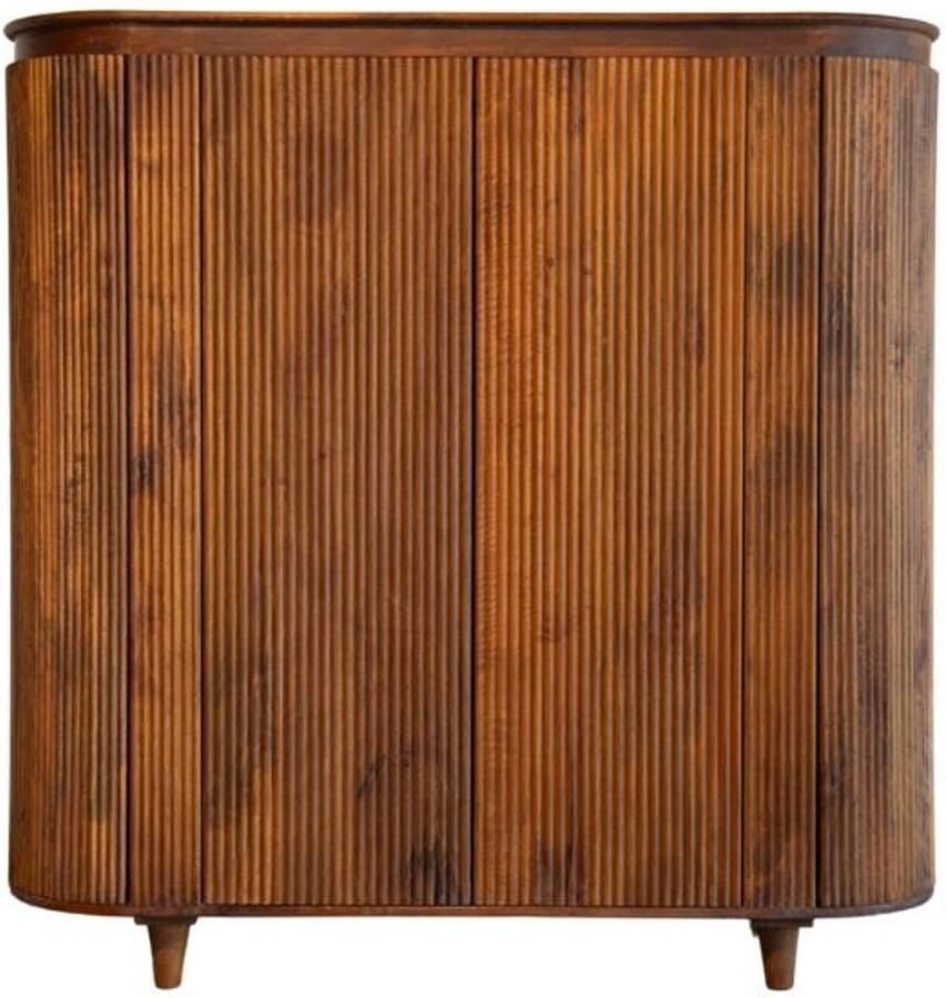 HSM Collection -Wandkast Tide 4 Deur-140x45x140-Bruin-Mango