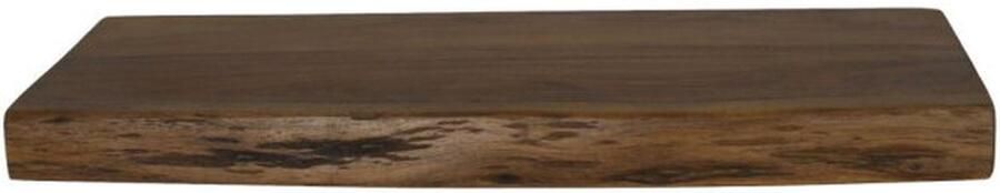 HSM Collection Wandplank Live Edge 50x20 cm acacia ijzer