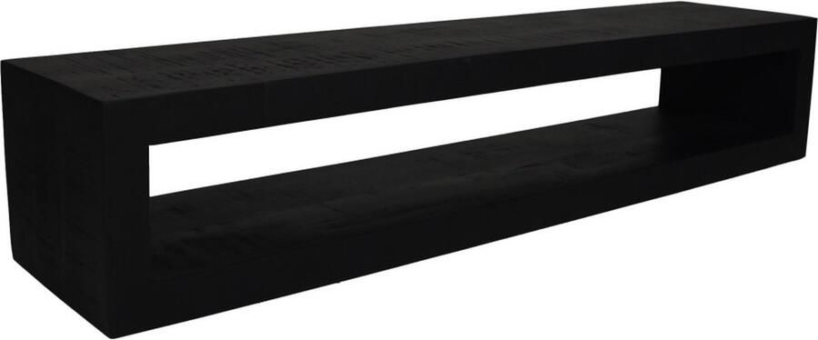 HSM Collection -Zwevend TV Meubel-160x35x30-Zwart-Mango