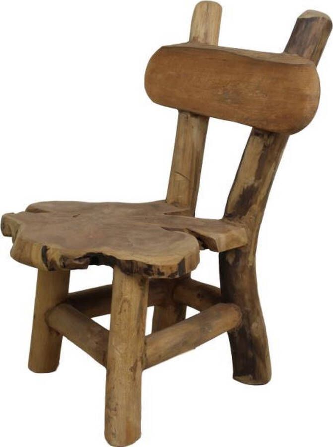 HSM Collection Kinderstoel Flinstone oud teakhout