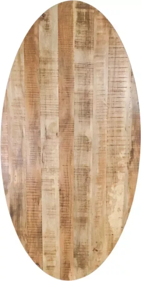 HSM Collection Ovaal tafelblad 200x100x4 Naturel Massief mangohout