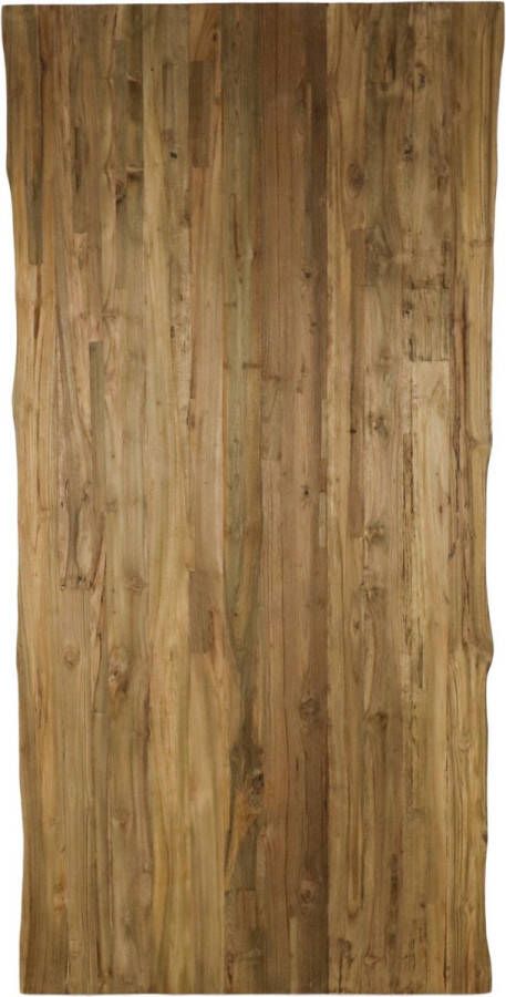 HSM Collection HSM Rechthoekig Tafelblad 200x100x4 Naturel Teak