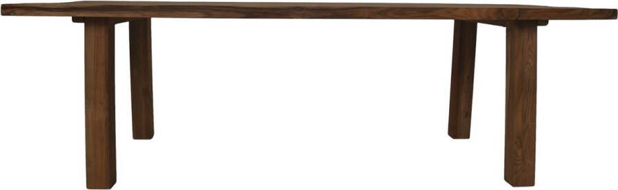 HSM Collection -Rechthoekige eettafel tuin 220x100x76 Naturel Teak - Foto 2