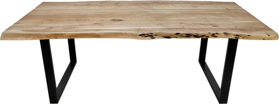 HSM Collection -Rechthoekige Eettafel Soho-260x100x73-Naturel Zwart-Acacia Metaal