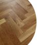 HSM Collection HSM Rond Tafelblad Fishbone Ø120x4 Naturel Eiken - Thumbnail 2