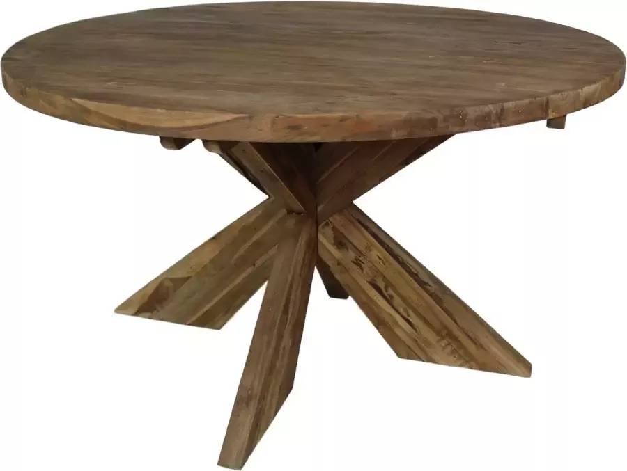 HSM Collection HSM Ronde Eettafel Ø130x75 Naturel Teak - Foto 1