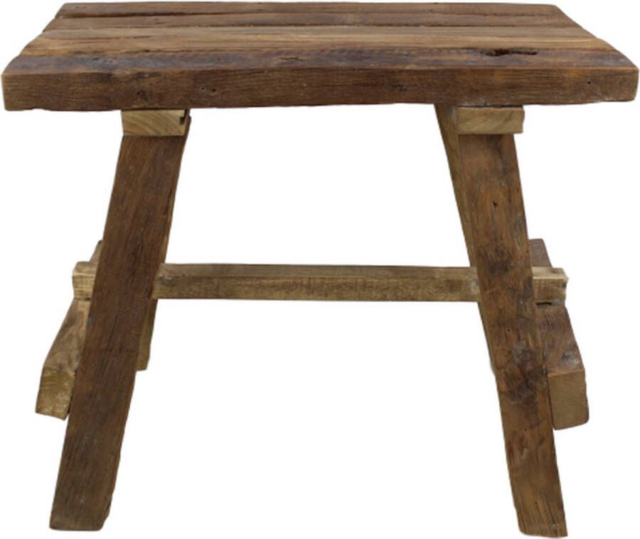 HSM Collection Rustieke kruk blank teak