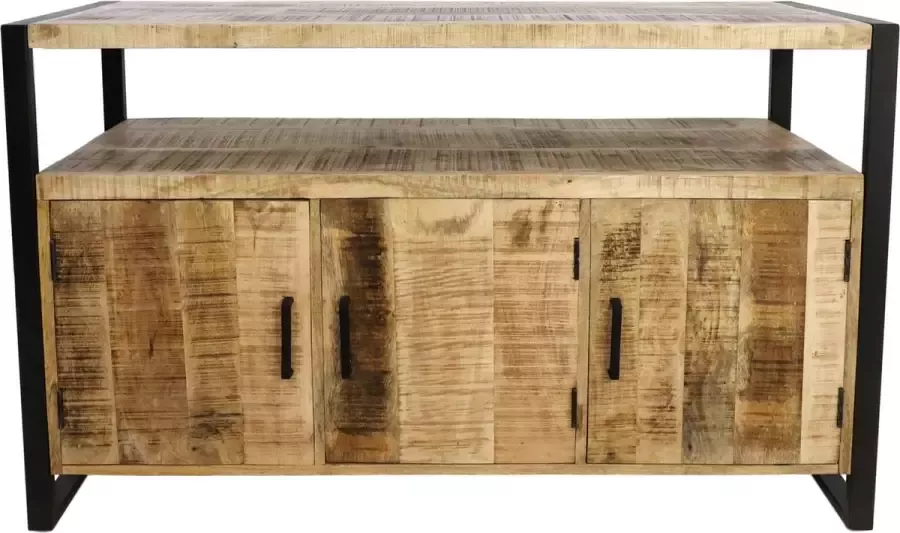 HSM Collection HSM Dressoir Havana 130x45x85 Naturel|zwart Mangohout|metaal