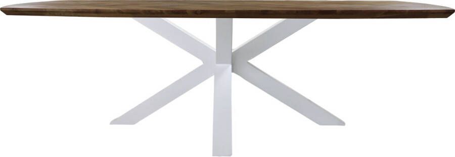 HSM Collection Tafel Fishbone Danish 180x100x76 Naturel wit Eiken