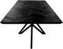 HSM Collection HSM Tafel Fishbone Rechthoek- 220x100x76 Zwart Eiken|metaal - Thumbnail 2