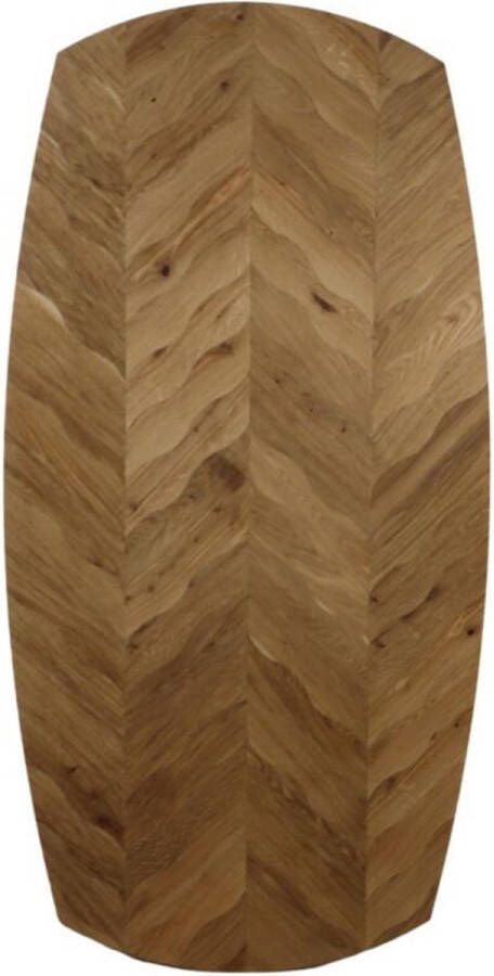 HSM Collection Tafelblad Fishbone Danish 180x100x4 Naturel Eiken