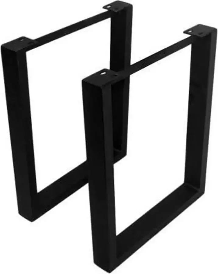 HSM Collection Tafelpoten U-Model 59x8x72 Gepoedercoat zwart Ijzer