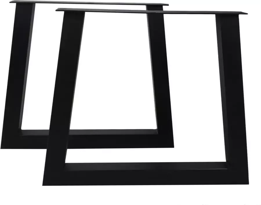 HSM Collection Tafelpoten U-model 85x7 5x72 Gepoedercoat zwart Metaal