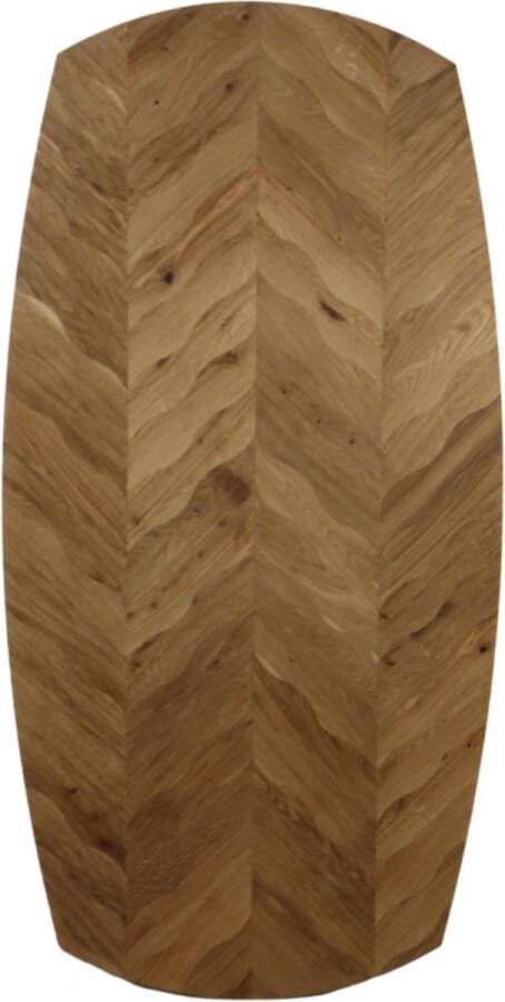 HSM Collection Tafeltop Fishbone Danish 200x100x4 Naturel Eiken