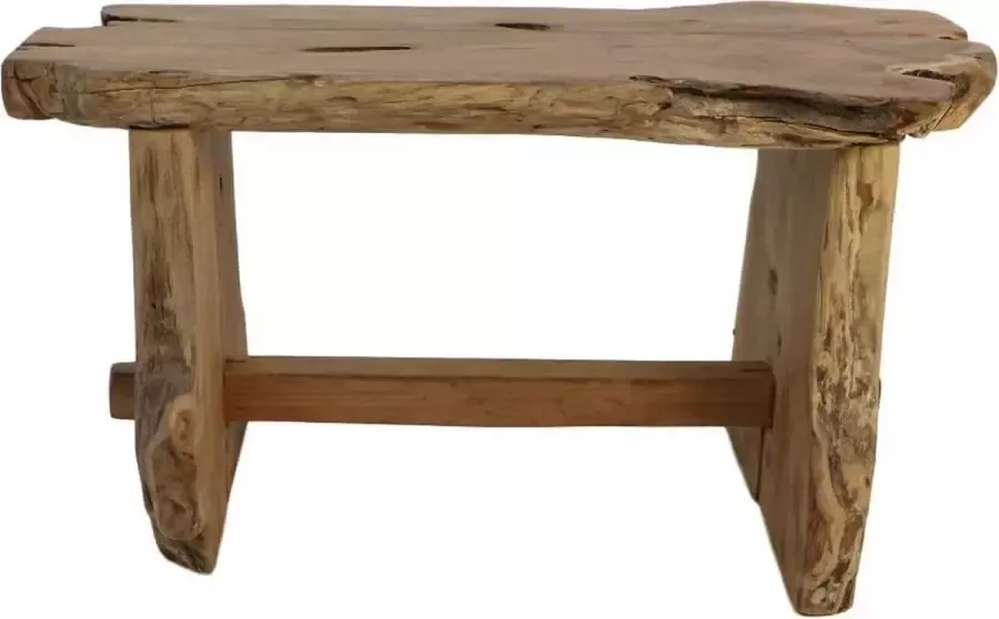 HSM Collection Teak bench 80x40x45cm Natural teak - Foto 2