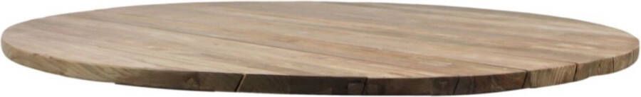 HSM Collection HSM Tuintafel Blad Rond Ø125x3 Naturel Oud Teakhout