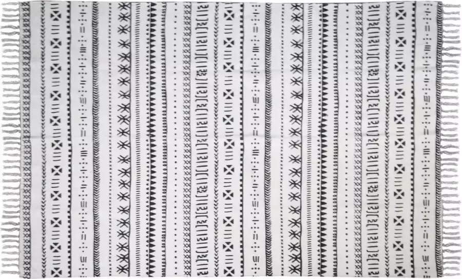 Symbiosis HSM Collection vloerkleed Vejen zwart wit 210x150 cm Leen Bakker - Foto 2
