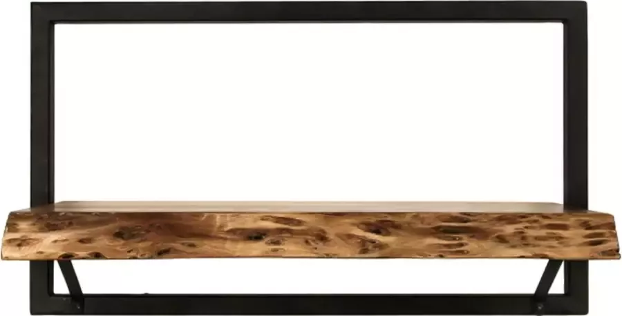 HSM Collection Wandplank Levels Live Edge 56x32 cm acacia ijzer