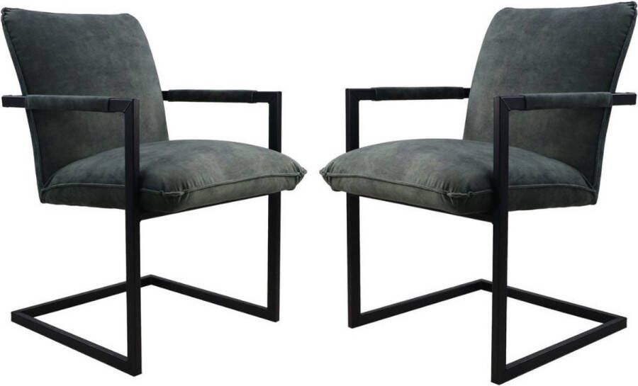 HSM Collections Eetkamerstoelen Set van 2 Keukenstoelen Modern Eetstoel Eetkamerstoel Fauteuilles Zitstoel Woonkamer Keuken 68x56x89 cm Wood Selections