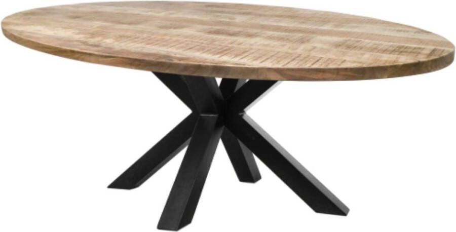 HSM Eettafel Woonkamer Tafel Ovaal Keukentafel Eettafels Eetkamertafel Hout Woonkamertafel 240x120x76 cm Wood Selections