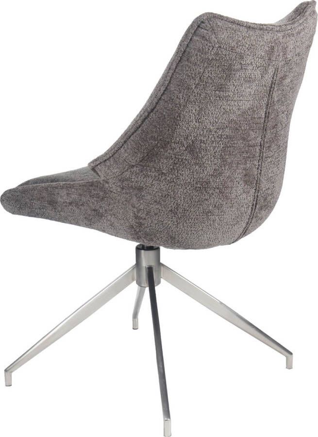 HTfurniture -Aone-Eetkamerstoel C-5145-A (MONA Linnen) 360 graden draaibaar