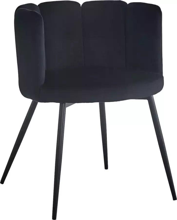 HTfurniture -five finger chair-black velvet