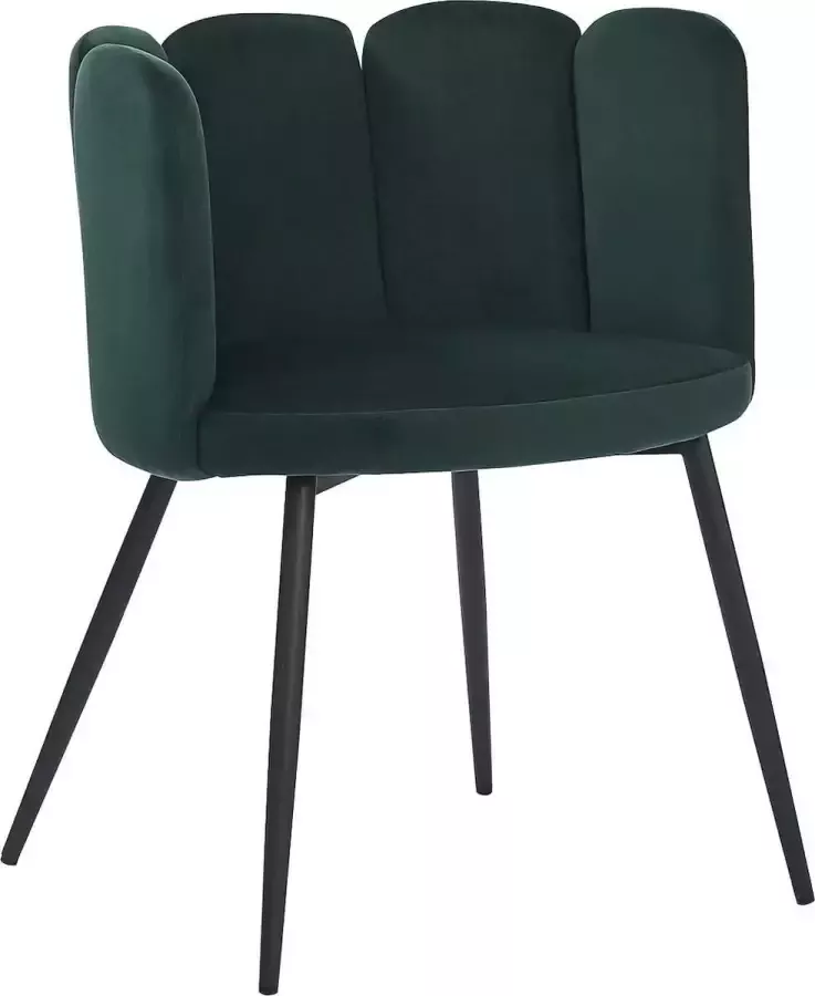 HTfurniture -five finger chair-dark green velvet