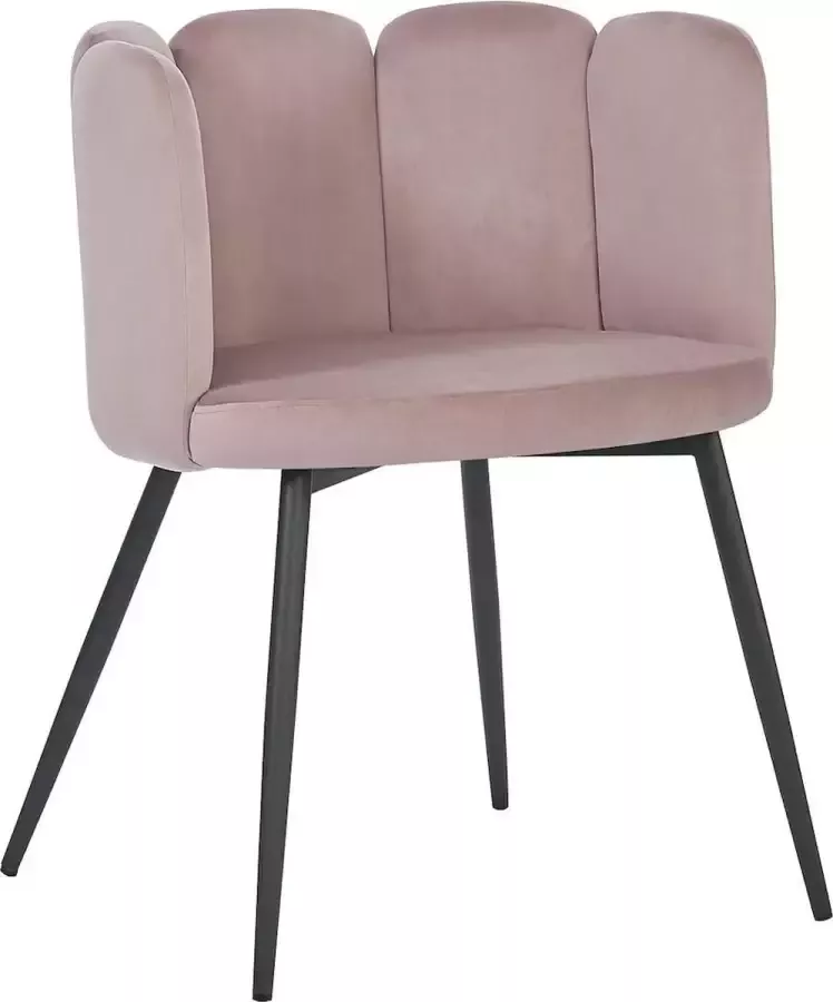 HTfurniture -five finger chair-pink velvet