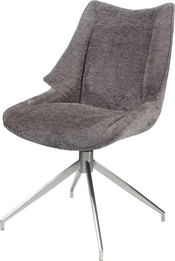 HTfurniture -Aone-Eetkamerstoel C-5145-A (MONA Linnen) 360 graden draaibaar