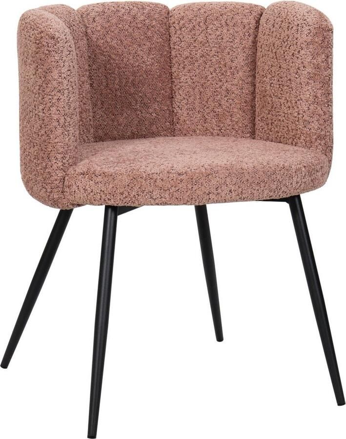 HTfurniture -five finger chair-pink-eetkamerstoelen- roos