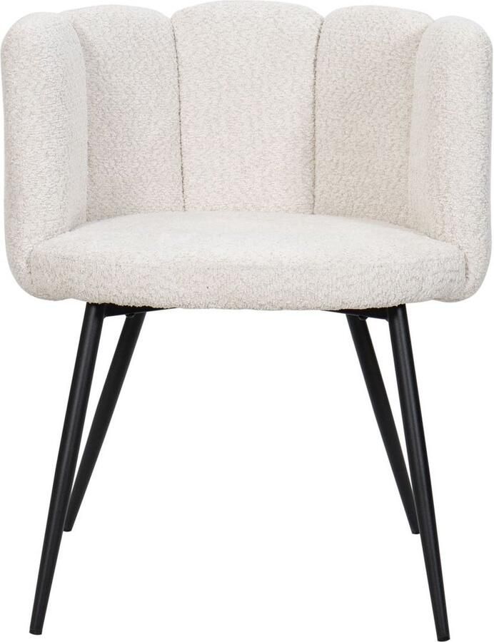 HTfurniture -five finger chair-pink-eetkamerstoelen- wit