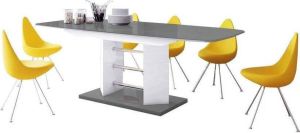 Hubertus Meble Linosa Three Eettafel Hoogglans Grijs