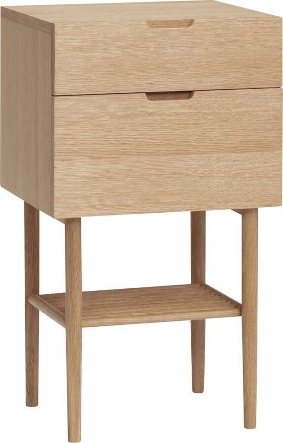 Hubsch Interior HÜBSCH INTERIOR ACORN kastje nachtkastje van naturel eiken FSC 40x35xh70cm