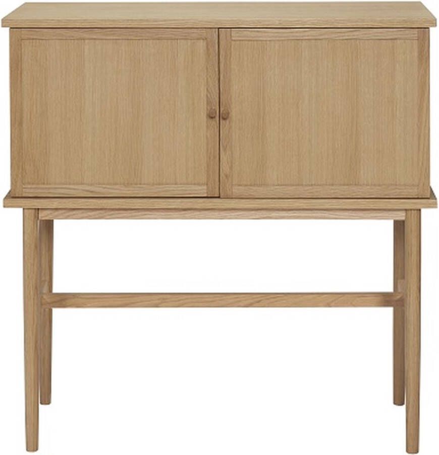 Hubsch Interior HÜBSCH INTERIOR DASH naturel FSC eiken dressoir op poten 90x35xh90cm