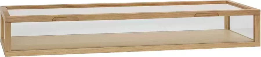 Hubsch Interior HÜBSCH INTERIOR VIEW eiken tafelmodel vitrinekastje Large 80x30xh12cm