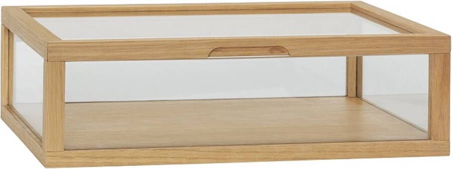 Hubsch Interior HÜBSCH INTERIOR VIEW eiken tafelmodel vitrinekastje Small 40x30xh12cm