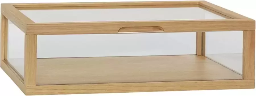 Hubsch Interior HÜBSCH INTERIOR VIEW eiken tafelmodel vitrinekastje Small 40x30xh12cm