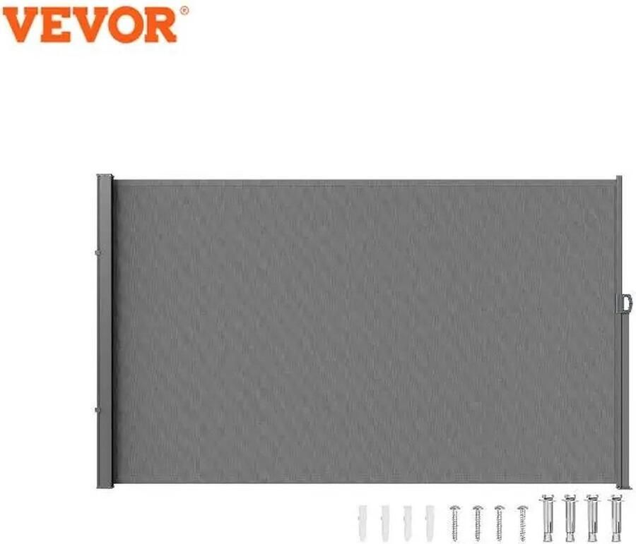 Huis-tuin online -Zijluifel -Privacyscherm Polyester -Waterdicht -Intrekbaar Terrasscherm Uv 30 -Kamerverdeler