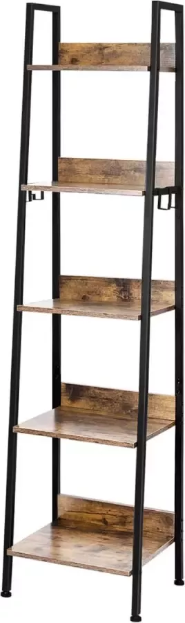 Huiz Boekenrek Open Boekenkast Ladderkast Etagere Kast Opbergrek 40x36x170cm