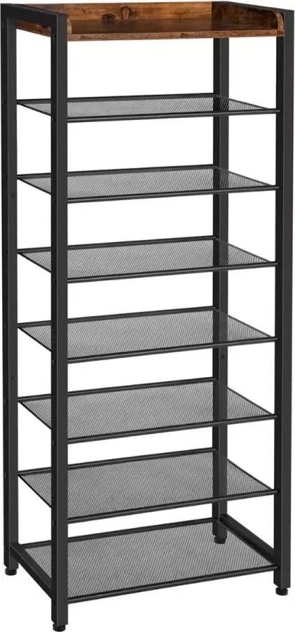 Huiz Schoenenkast Schoenenrek Smal En Hoog 52x30x137cm Industrieel