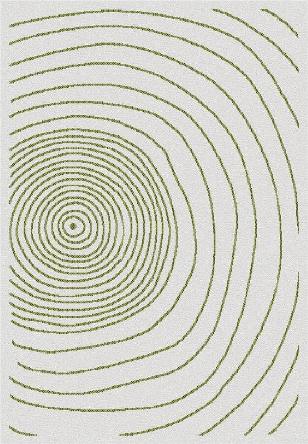 Human Comfort buitenkleed Kino wit groen 200 x 290 cm
