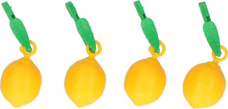 Humbert Tafelkleed klemmen 8x stuks citroenen kunststof 5 x 6 cm