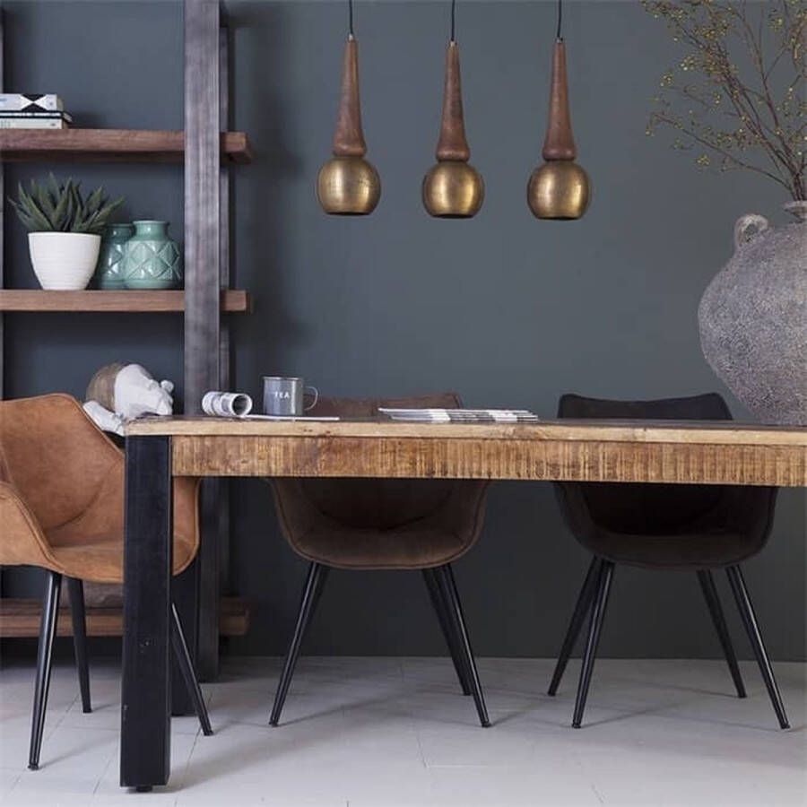 HUUS Eettafel Ventura Mangohout tafel voor binnen 180x90x78 cm