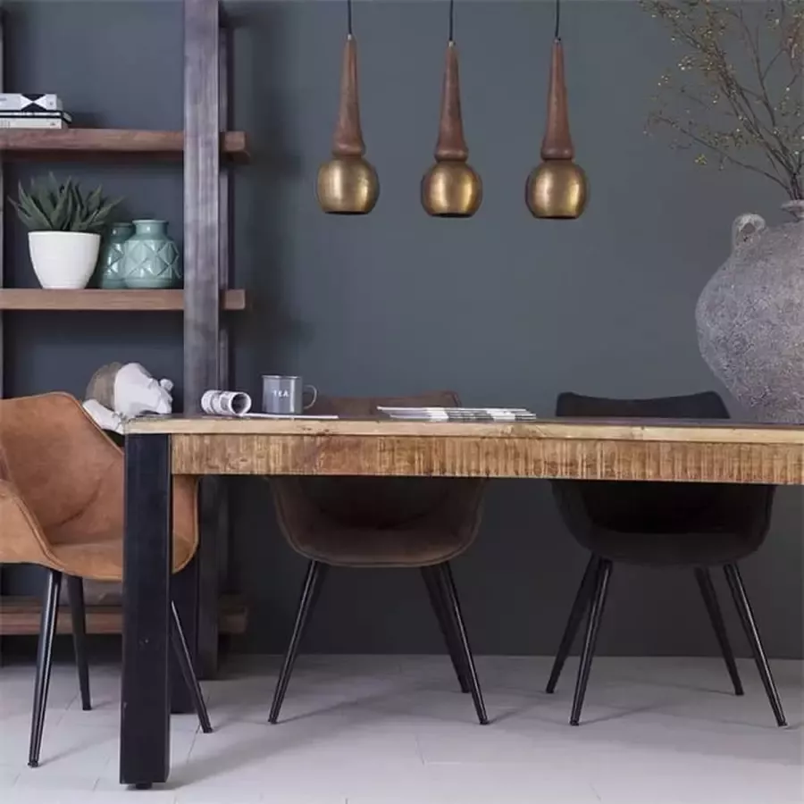 HUUS Eettafel Ventura Mangohout tafel voor binnen 180x90x78 cm