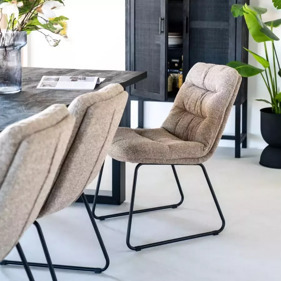 HUUS Stoel Danica Topkwaliteit stoel Zitting is gemaakt van Metaal 52x69x86 cm - Foto 3