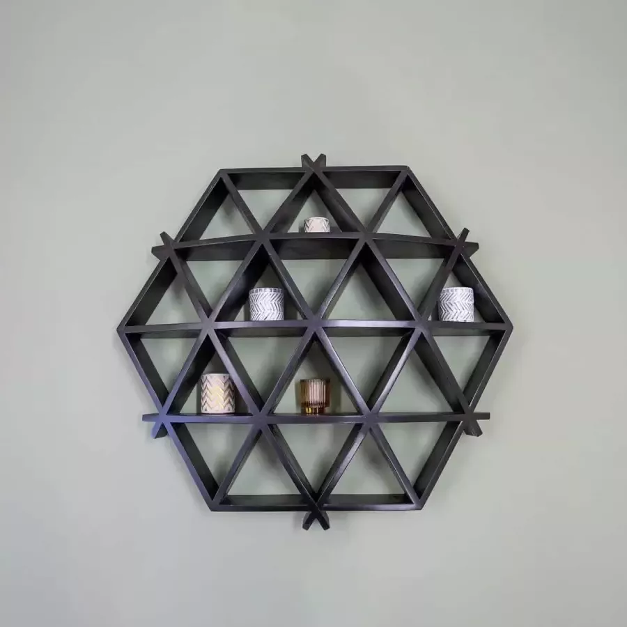 HUUS Wandrek Zeshoek Zwart