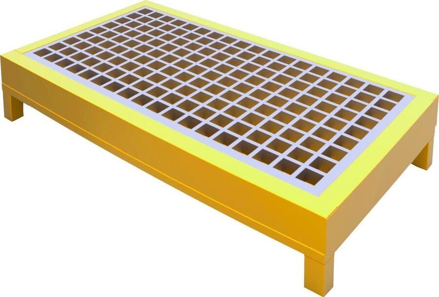 Huvema Stalen lekbak voor 2x 200 liter vaten BL 1250S CH