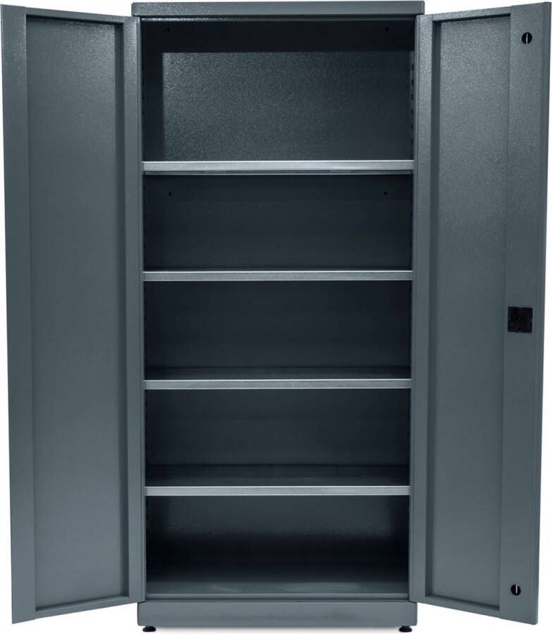 Huvema Materiaalkast met 4 legborden BL 4D 920x450x2030 MC G